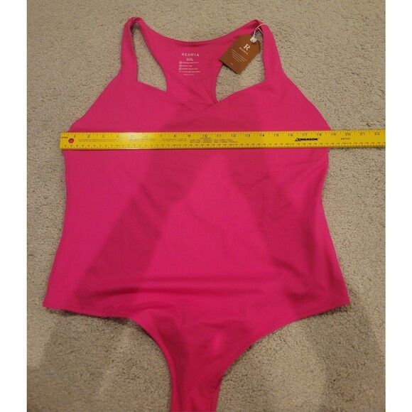 Lot Of 2 NWT Reoria Hot Pink bodysuit & NWOT Lou Keith Orange Tank Women's XXL - Picture 3 of 9